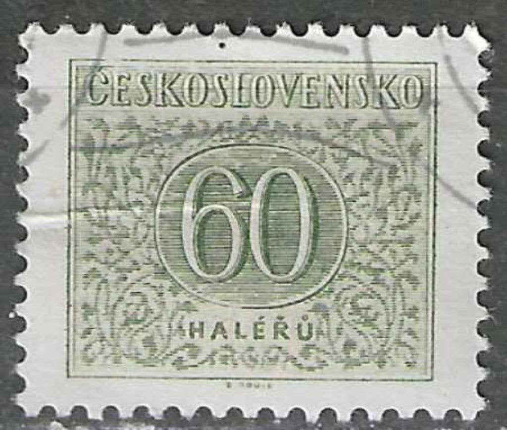 Tchécoslovaquie 1954 - Yvert 83TX - Timbre fiscal type  (ST), Timbres & Monnaies, Timbres | Europe | Autre, Envoi, Affranchi