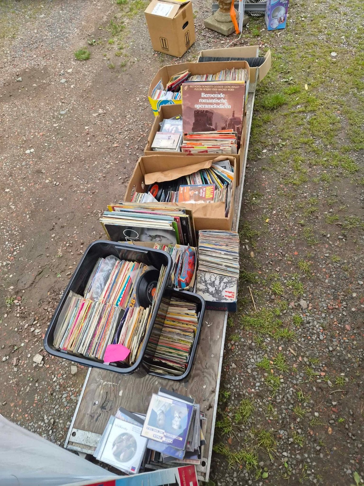 Lot cd's lp's en singels, CD & DVD, Vinyles | Dance & House, Enlèvement