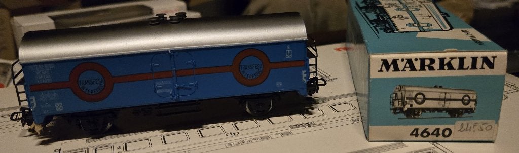 Wagon Marklin 4640 Transfesa Interfrigo, Ophalen of Verzenden, Zo goed als nieuw, Wagon, Märklin