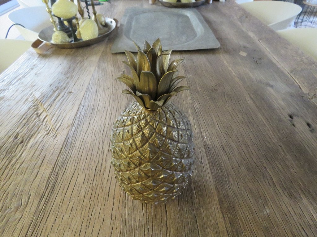 Seau à glace ananas Mauro Manetti doré, Italie, années 50-60, Antiquités & Art, Enlèvement ou Envoi