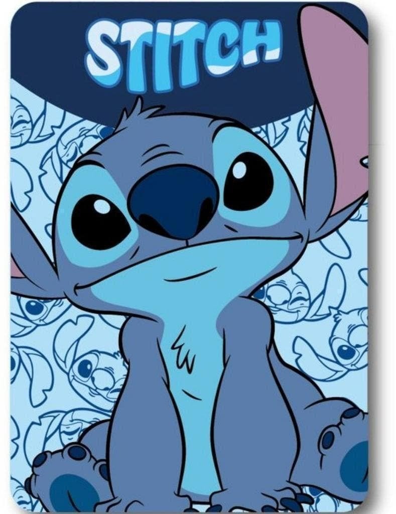 Stitch Fleece Deken - Blauw - Disney Fleecedeken / Plaid, Neuf, Lavable, Garçon ou Fille, Enlèvement ou Envoi