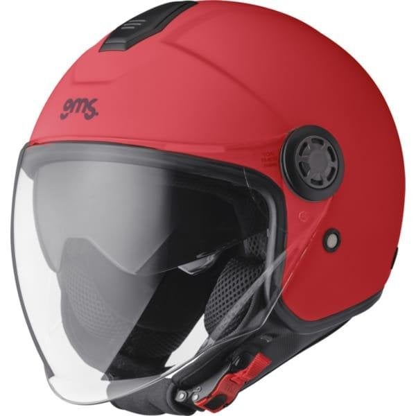 CASQUE MOTO JET Rouge taille 59-60cm, Autres marques, Seconde main, Enlèvement ou Envoi, Casque jet