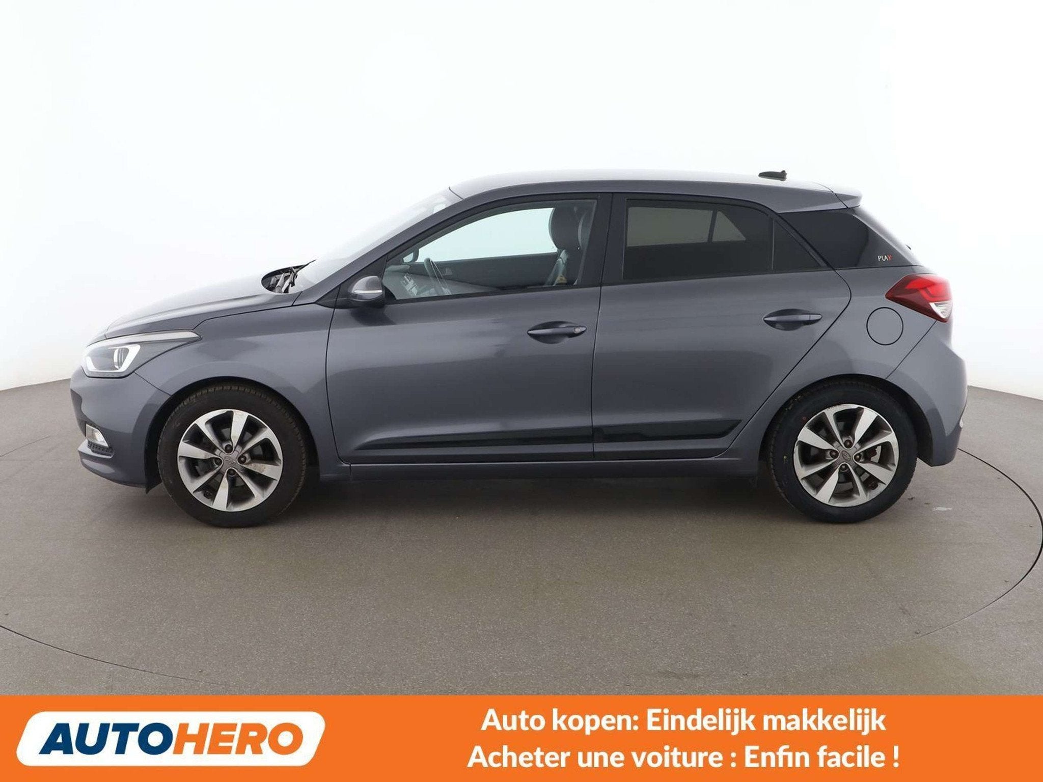 Hyundai i20 1.2 Classic (année de construction 2017), Autos, Argent ou Gris, 1055 kg, Noir, 5 places