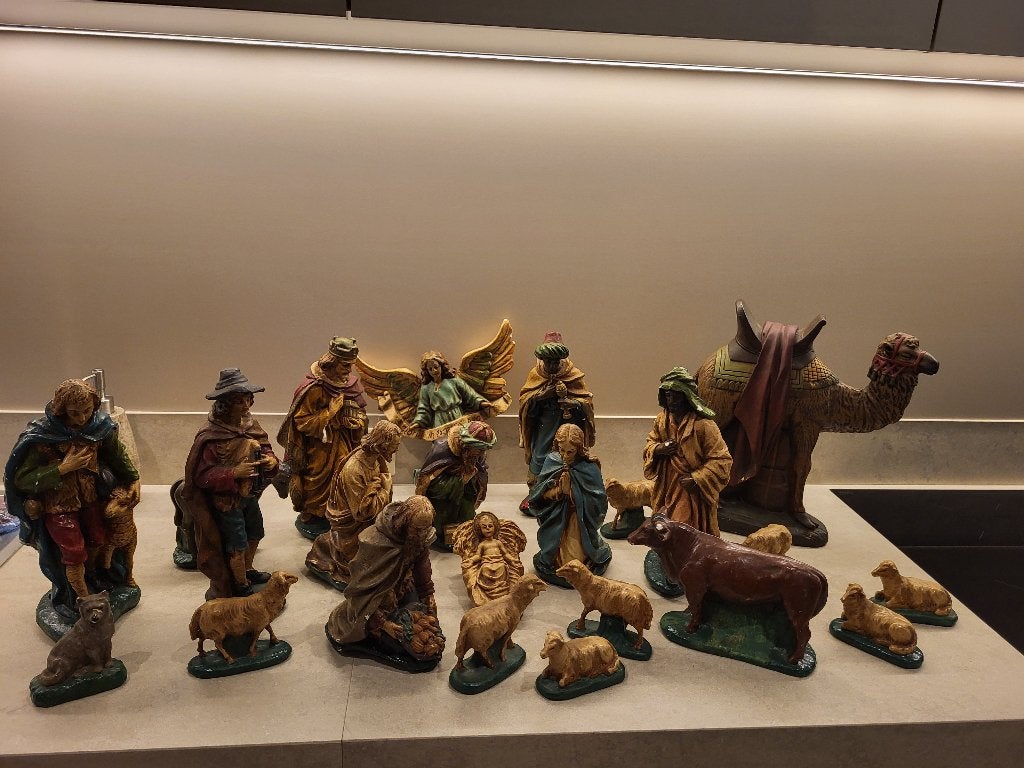 Antieke kerstbeelden, Diversen, Ophalen, Gebruikt