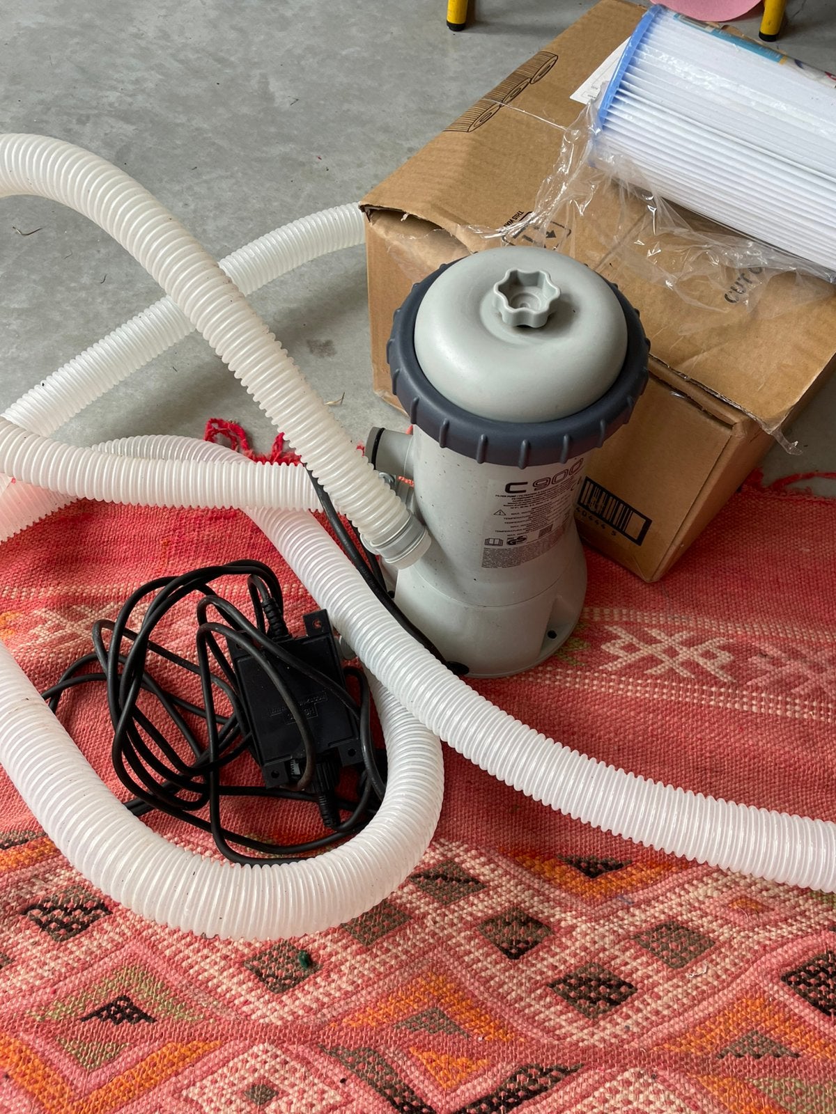 Intex filterpomp c900, Tuin en Terras, Ophalen, Gebruikt