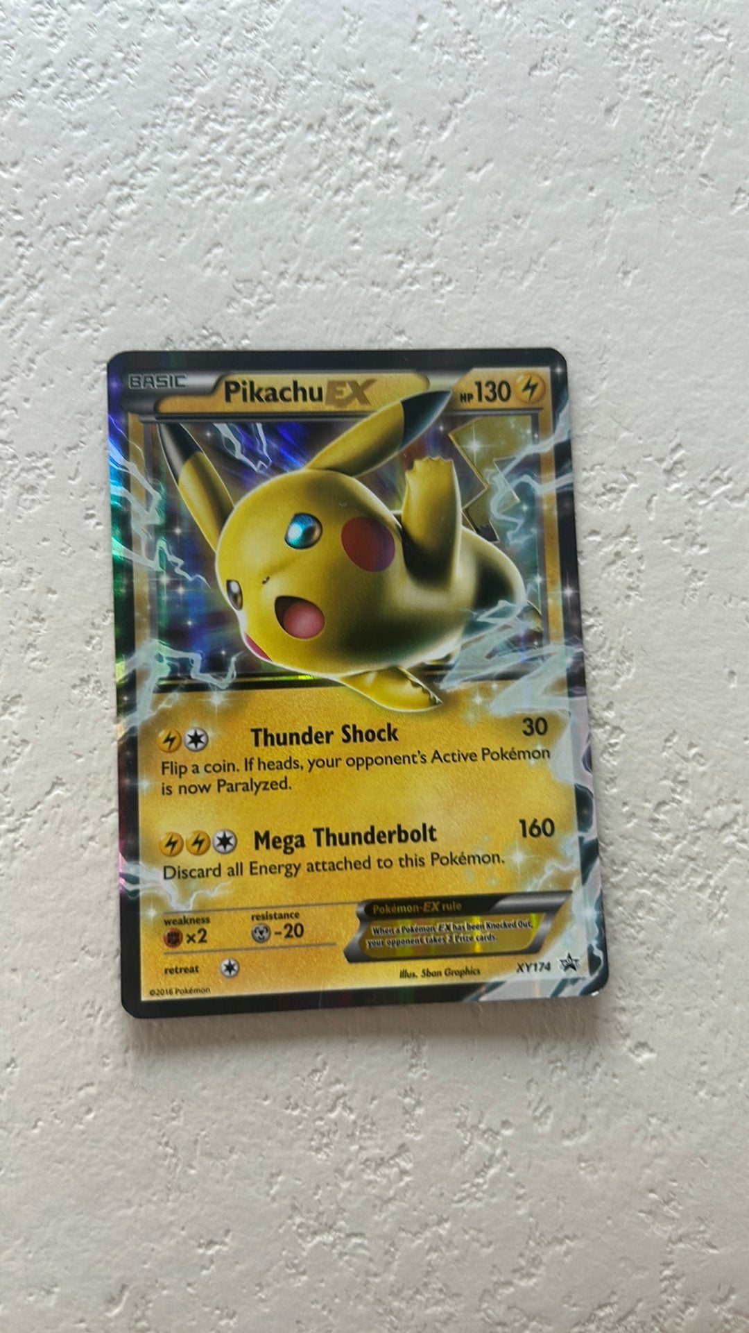 Pickachu ex, Hobby en Vrije tijd, Ophalen of Verzenden, Gebruikt, Losse kaart