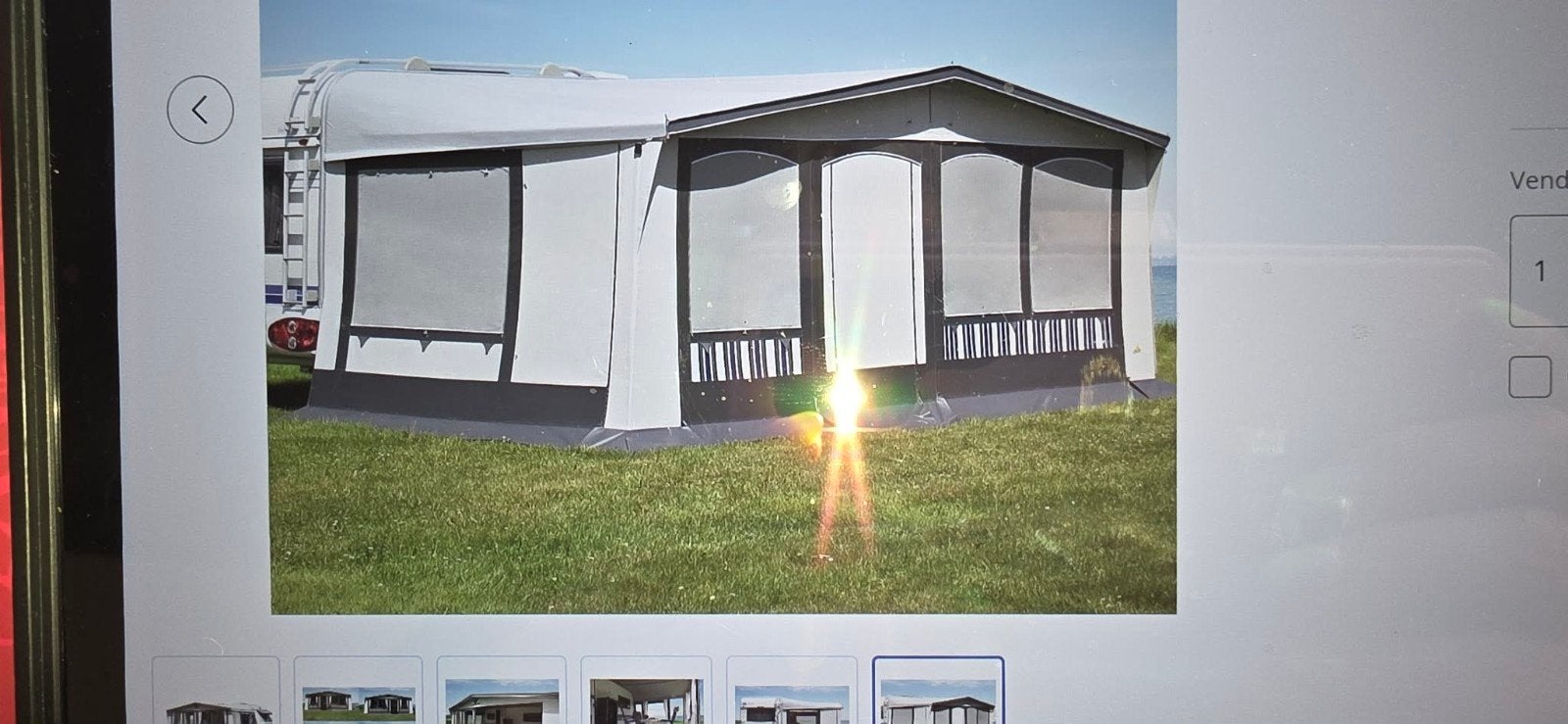 Auvent caravane TANGO 240 GR 10. DWT ZELTE. 4 saisons., Caravans en Kamperen, Caravans, Particulier, Uitbouw voortent