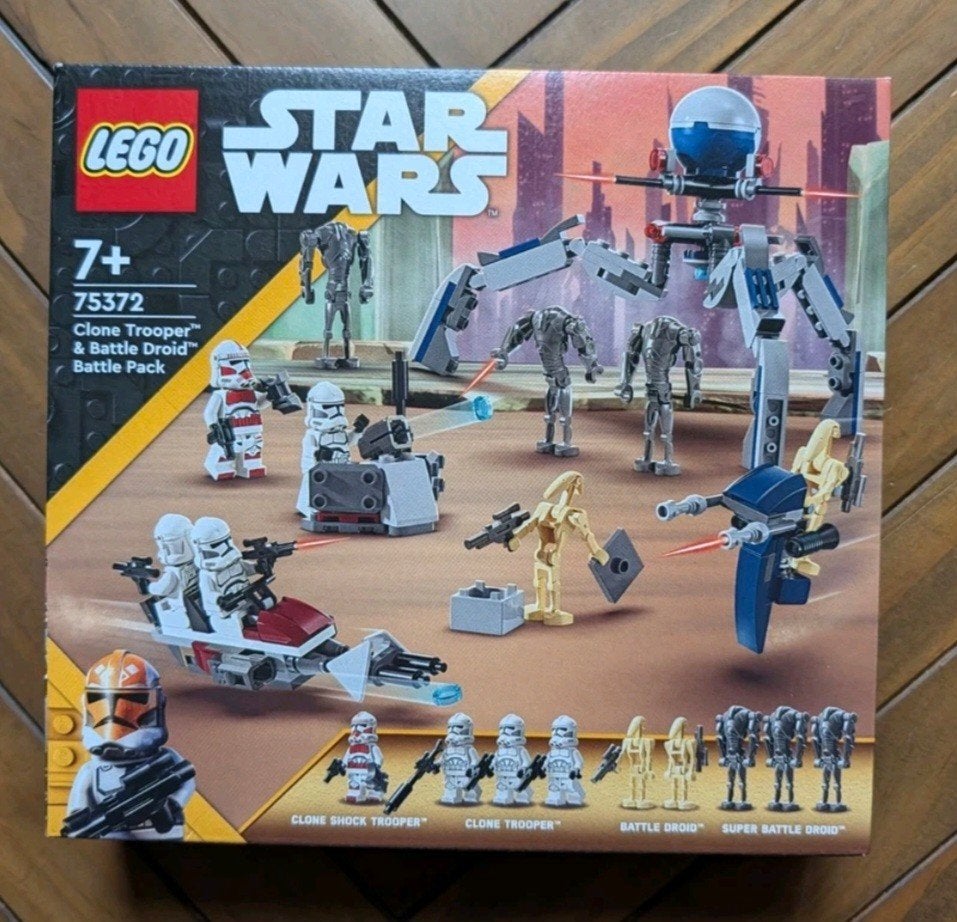 Lego 75372Clone Trooper & Battle Droid Battle Pack x3, Ophalen of Verzenden, Lego