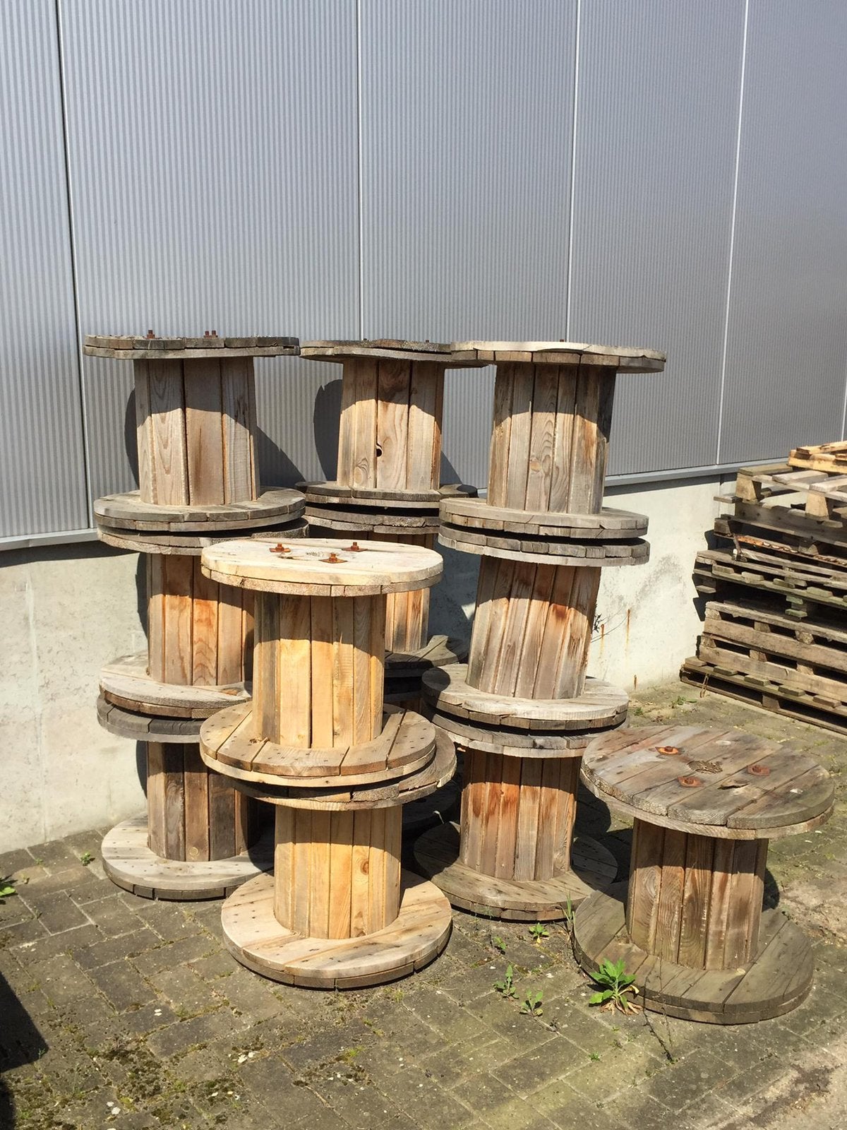 Bobijn hout, Ophalen, Zo goed als nieuw