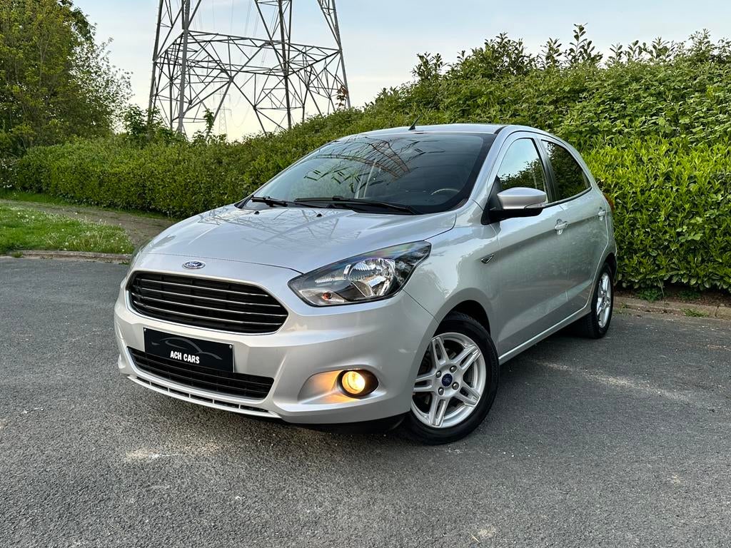 Ford KA 1.2 Essence 2018 €6d 89.000km Airco 1er propriétaire, Argent ou Gris, Achat, Entreprise, 5 portes
