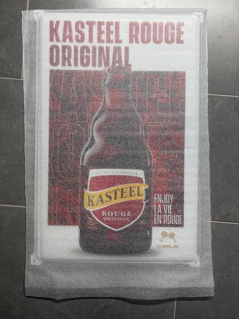 Kasteel rouge reclamebord, Enlèvement, Neuf, Panneau publicitaire