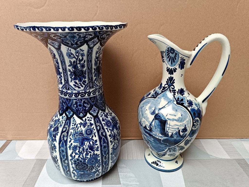 Vaas Boch Delfst Delft Blauw Blue Holland - Vintage - Retro, Ophalen of Verzenden