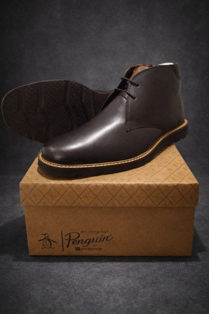 Originele Penguin 41 paar donkere leren laarzen, Kleding | Heren, Schoenen, Ophalen, Bruin, Boots, Nieuw