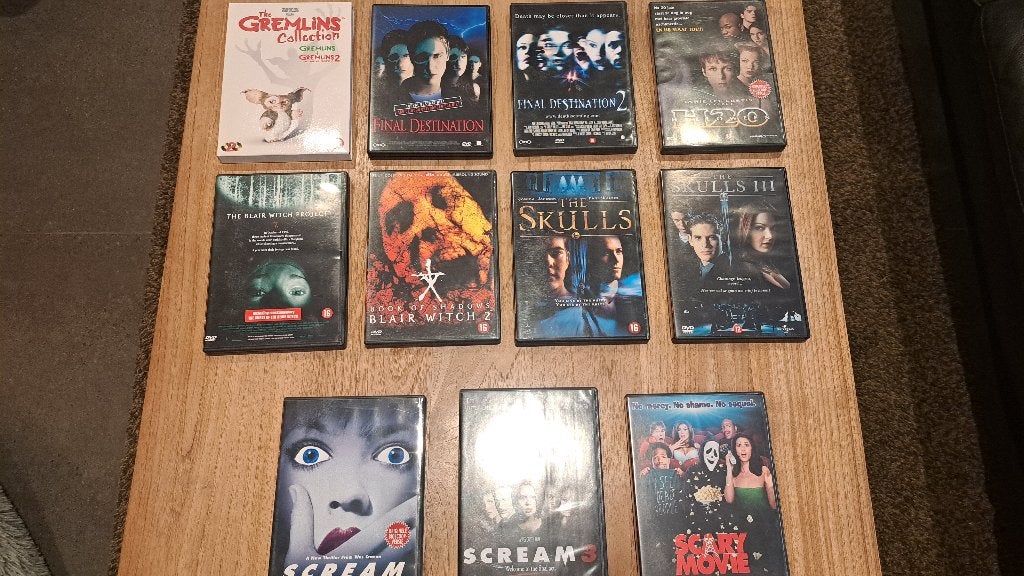 DVD-pakket uit mijn collectie – Horror/thriller, Ophalen, Zo goed als nieuw, Overige genres