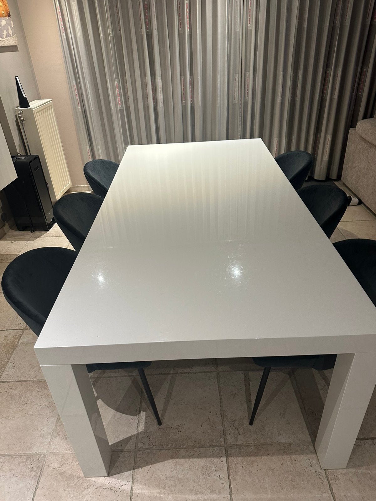 Eetkamertafel ZONDER stoelen, Ophalen, Gebruikt, 100 tot 150 cm, 200 cm of meer
