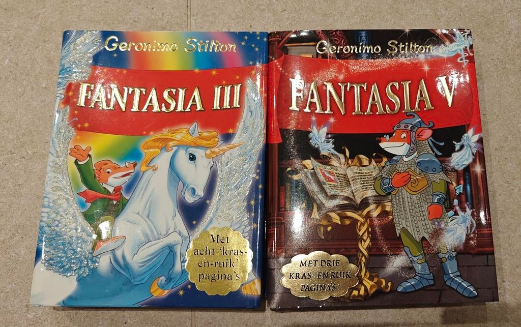 Geronimo Stilton - Fantasia III en Fantasia V, Boeken, Kinderboeken | Jeugd | onder 10 jaar, Geronimo Stilton, Ophalen of Verzenden