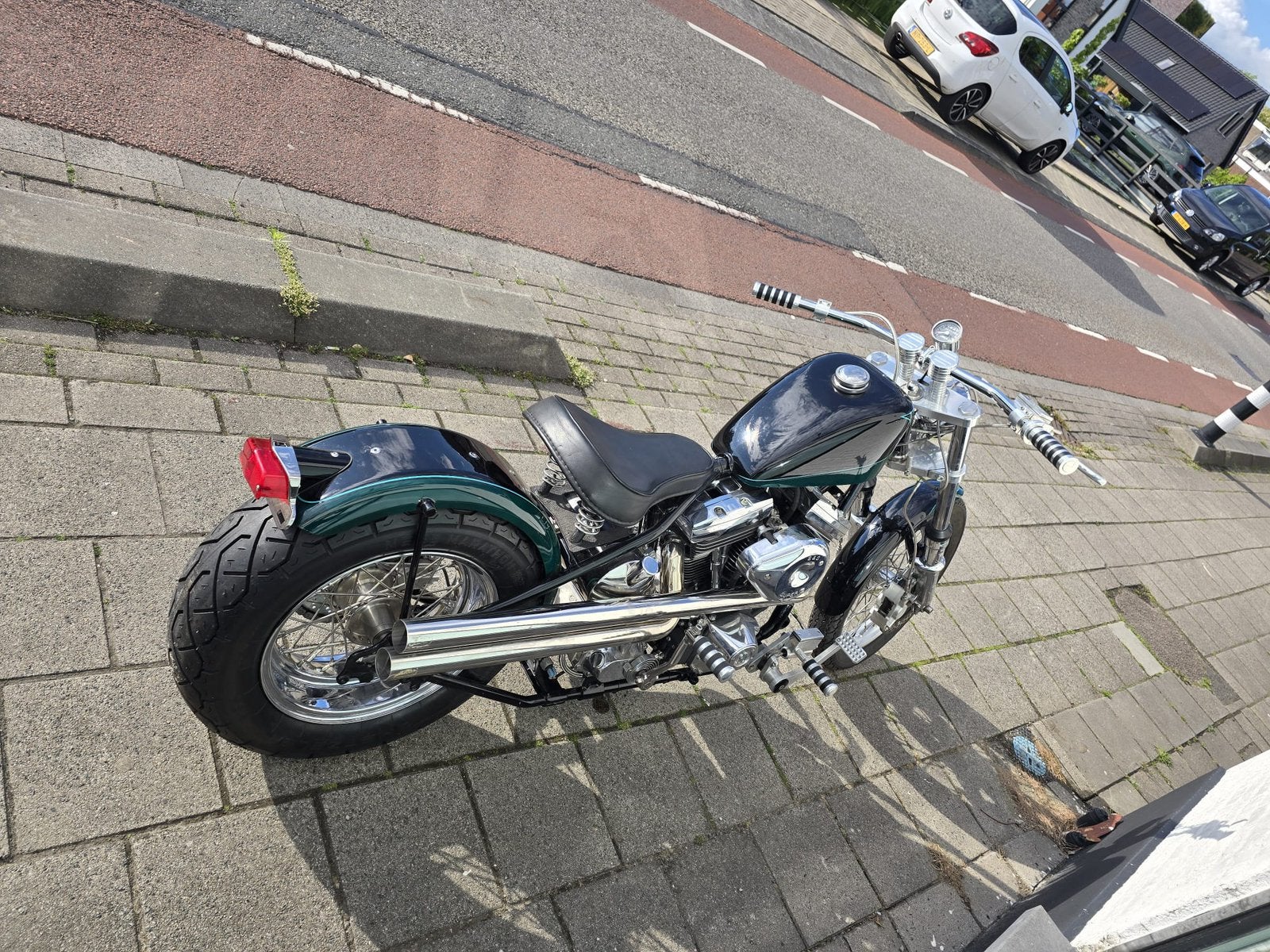 Harley Davidson Panhead 1958 FLH - moteur EVO boîte Revtec, Chopper, 2 cylindres, Particulier, Manuelle