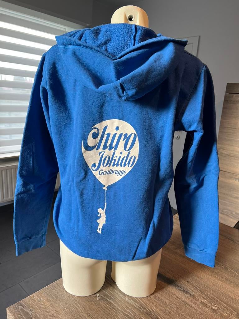 Chiro Jokido hoodie met rits (M), Kleding | Dames, Ophalen of Verzenden, Gedragen, Maat 38/40 (M), Blauw