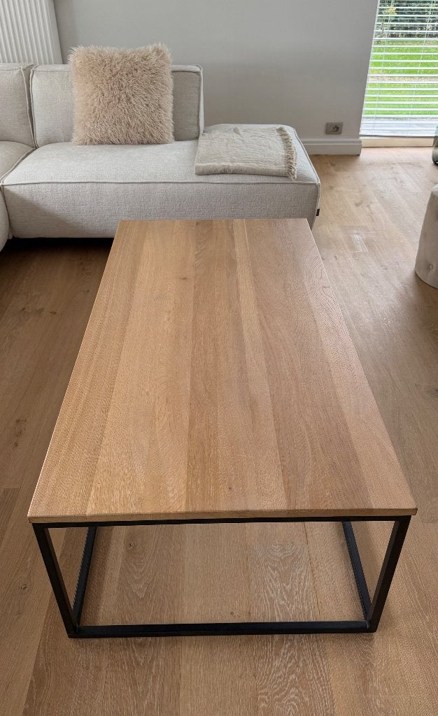 Salon tafel, Huis en Inrichting, Ophalen, Zo goed als nieuw, Rechthoekig, Eikenhout