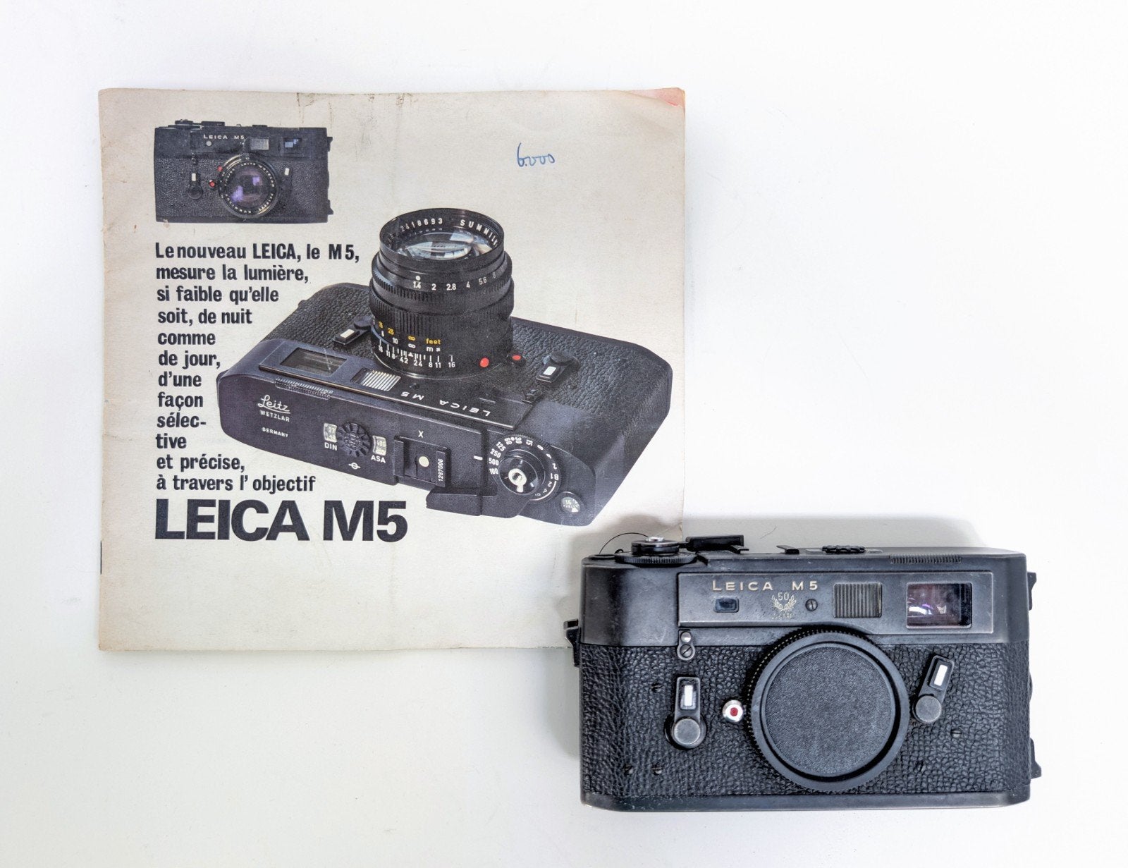 Leica M5 édition 50 ans, TV, Hi-fi & Vidéo, Appareils photo analogiques, Enlèvement ou Envoi, Leica