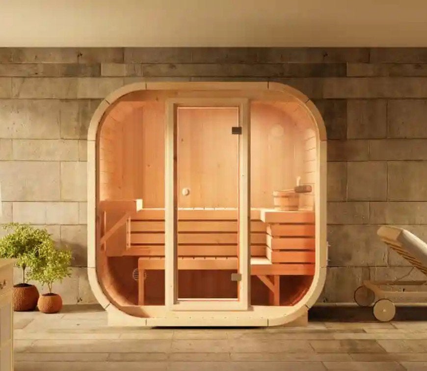 Sauna FinnTherm Ellipso M (NIEUW), Sports & Fitness, Sauna, Enlèvement, Neuf