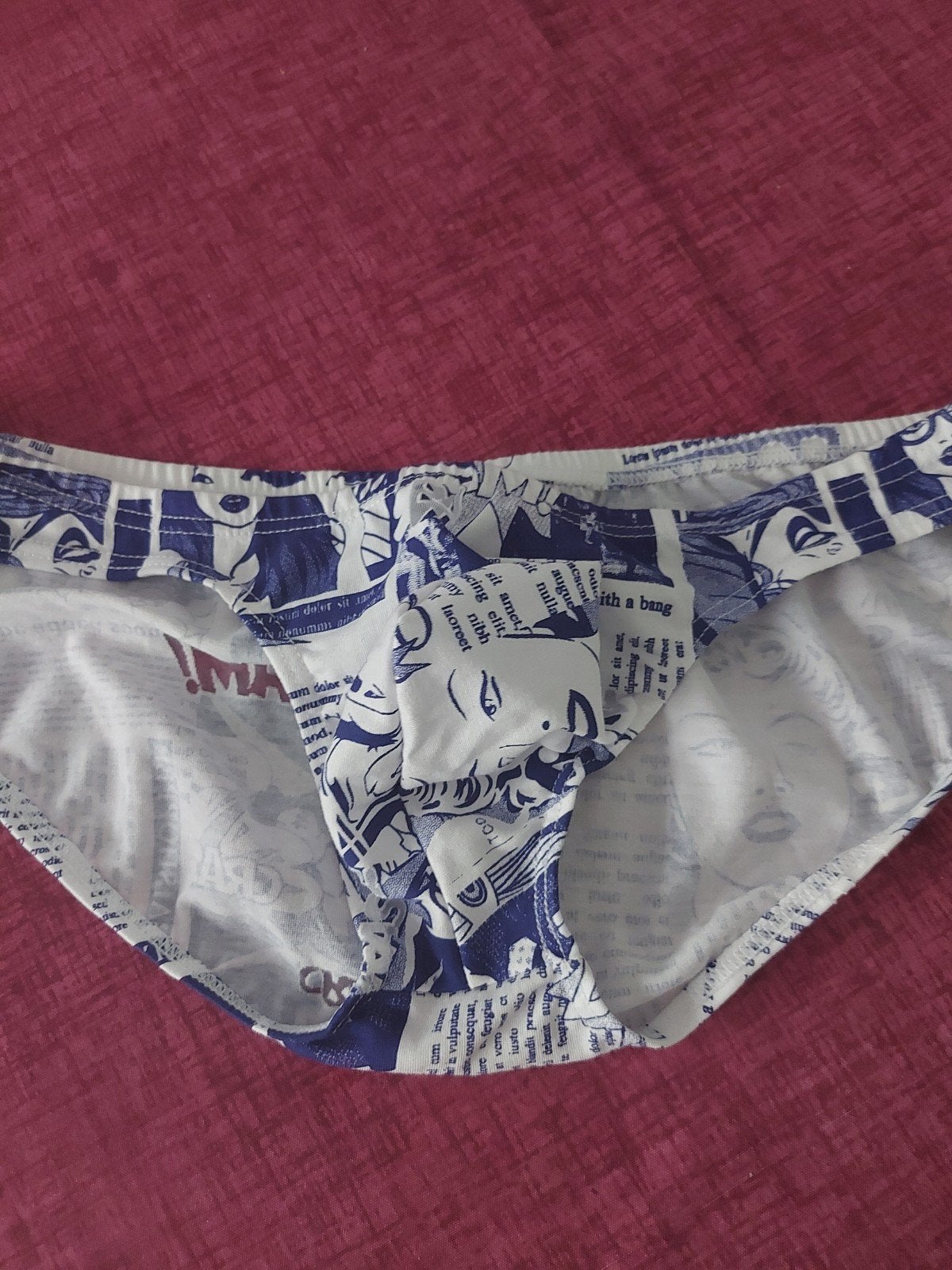 mini slip blanc bleu, Enlèvement ou Envoi, Bleu, Slip
