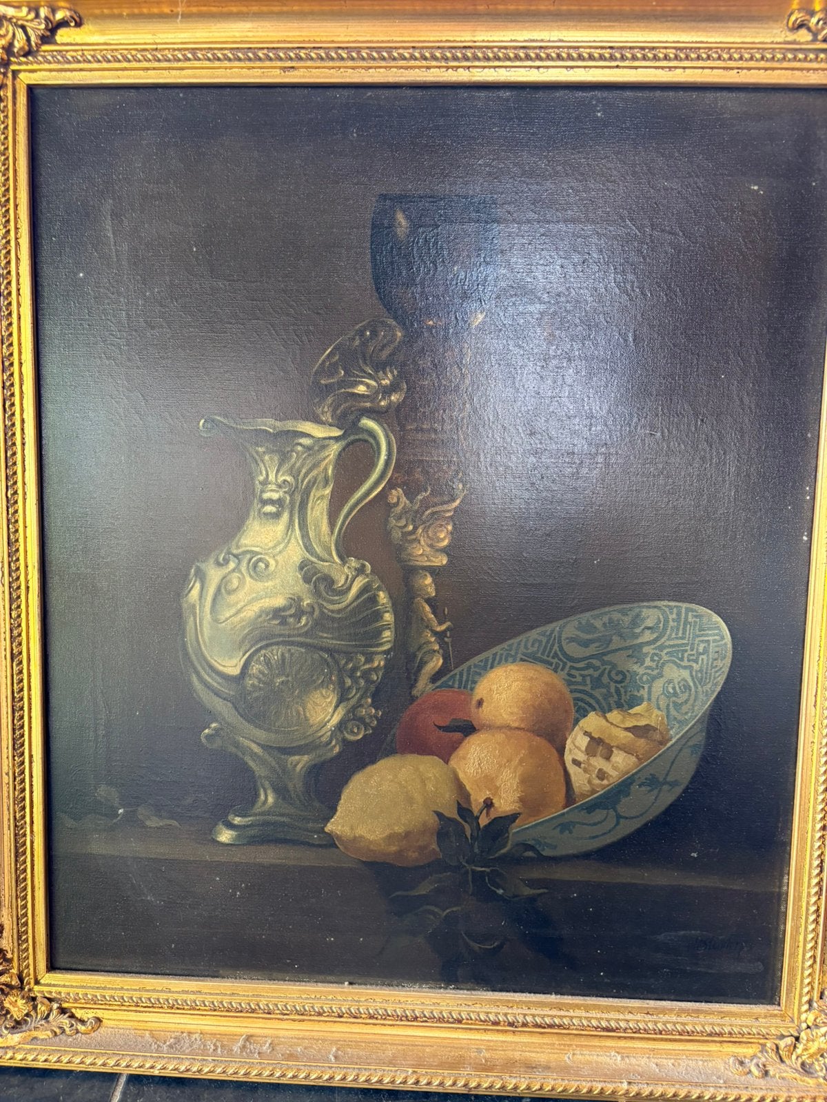 Olie op doek, stilleven, Enlèvement, Nature morte, Toile