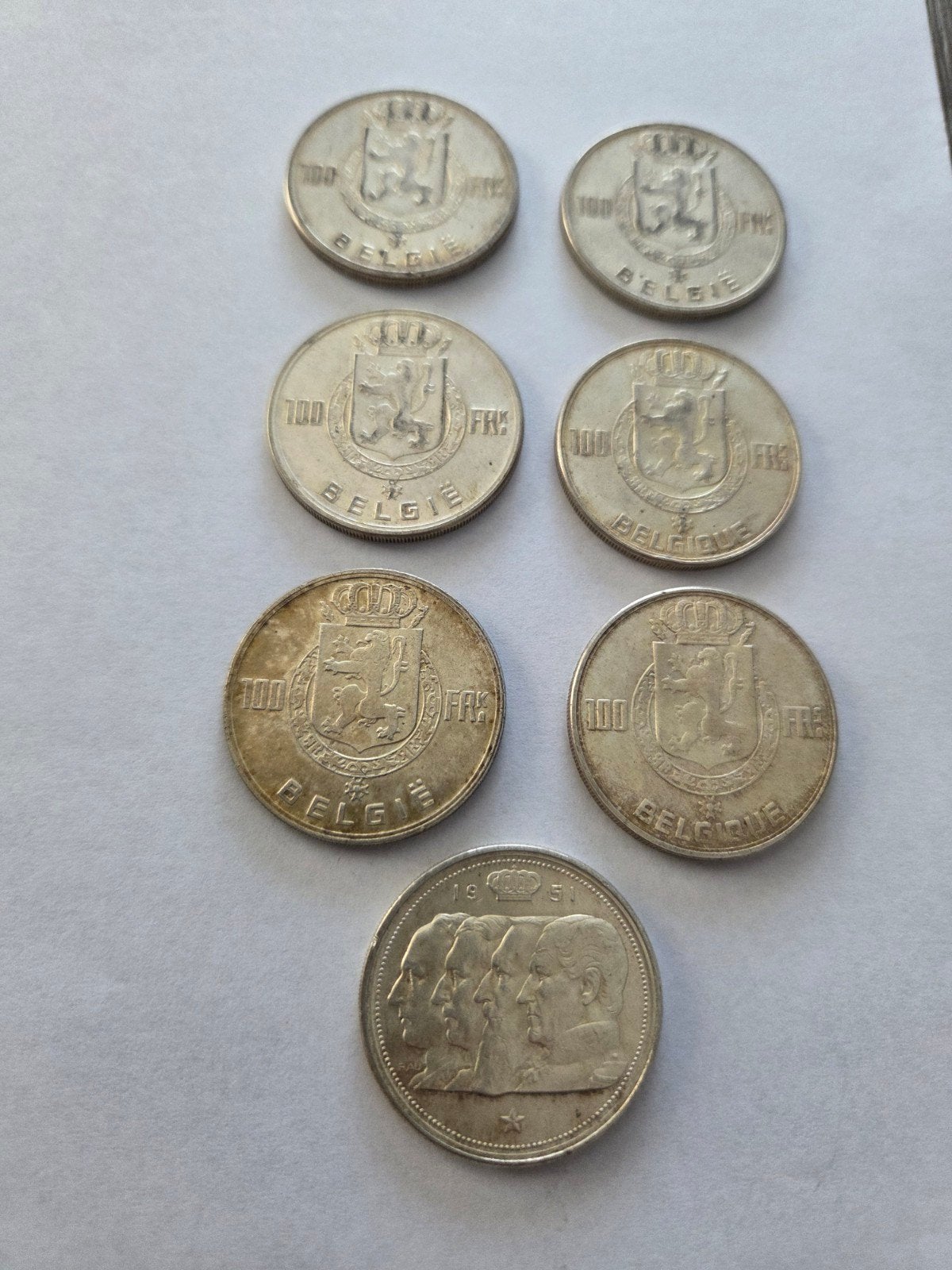 Belgische oude munten., Postzegels en Munten, Ophalen