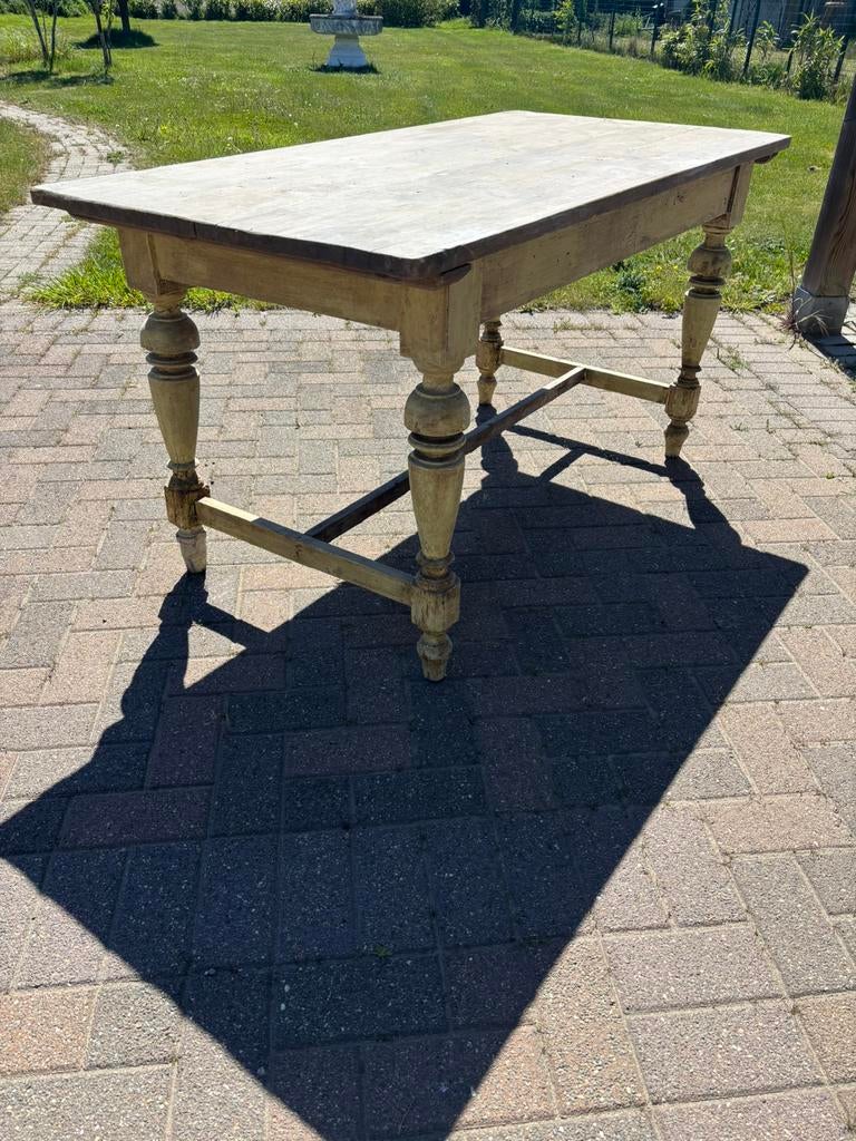 Landelijke tafel, Huis en Inrichting, Tafels | Eettafels, Ophalen, Gebruikt, 150 tot 200 cm, Vier personen