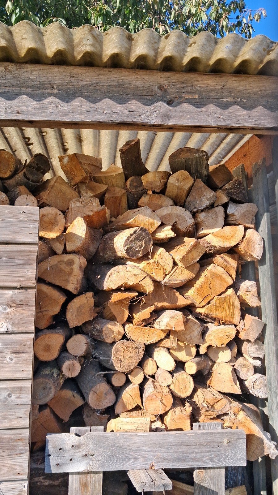 kachelhout eikenhout., 6 m³ ou plus, Enlèvement, Chêne, Troncs d'arbres