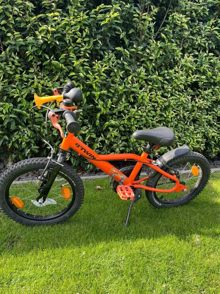 Jongensfiets B'TWIN 14 inch – zeer goede staat, Ophalen, Velgrem, 14 inch of minder, Btwin Decathlon