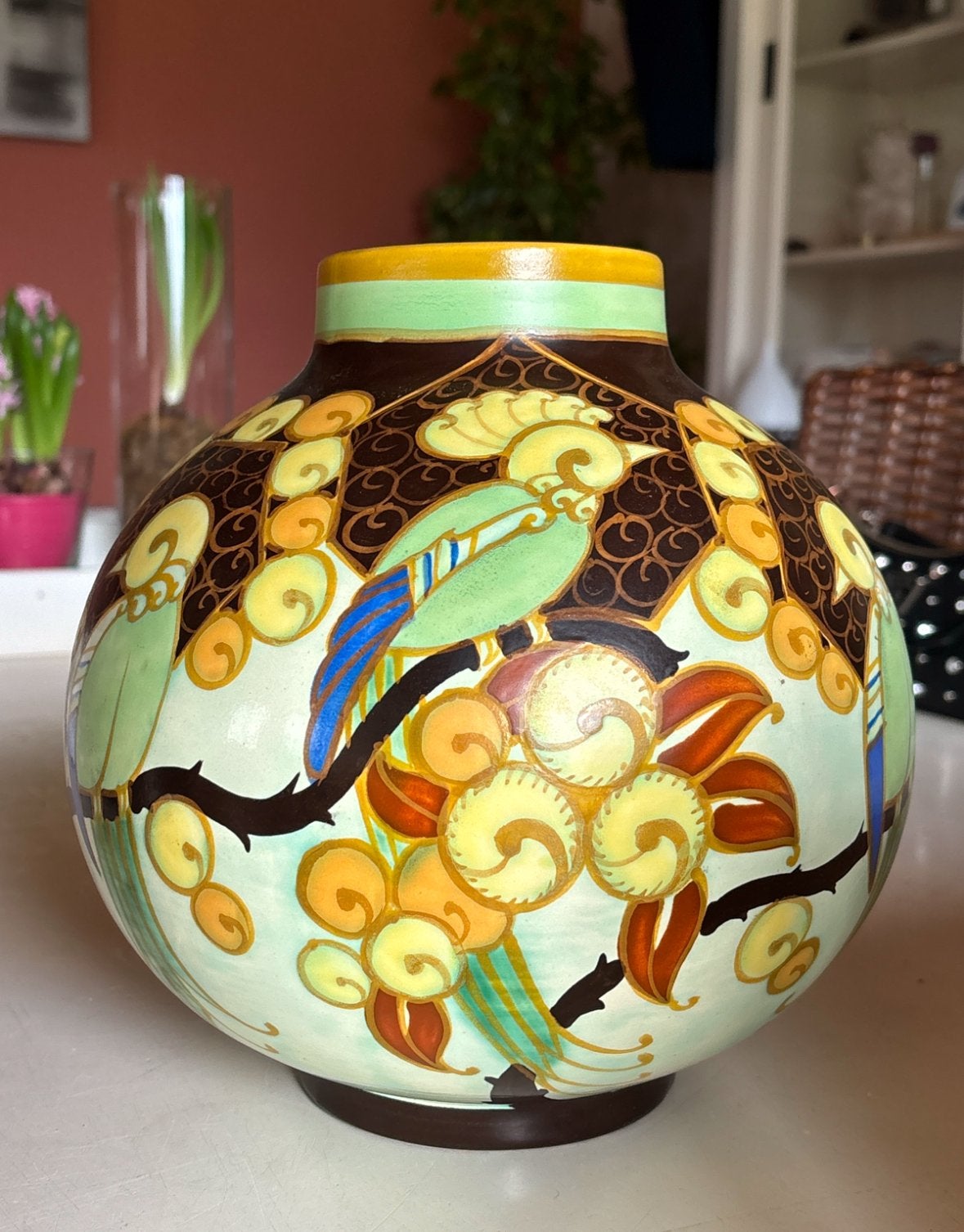 Vase en céramique Boch Freres/Charles Catteau, Antiquités & Art, Enlèvement