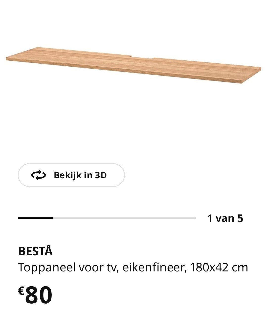 besta toppaneel voor tv kast, Huis en Inrichting, Ophalen