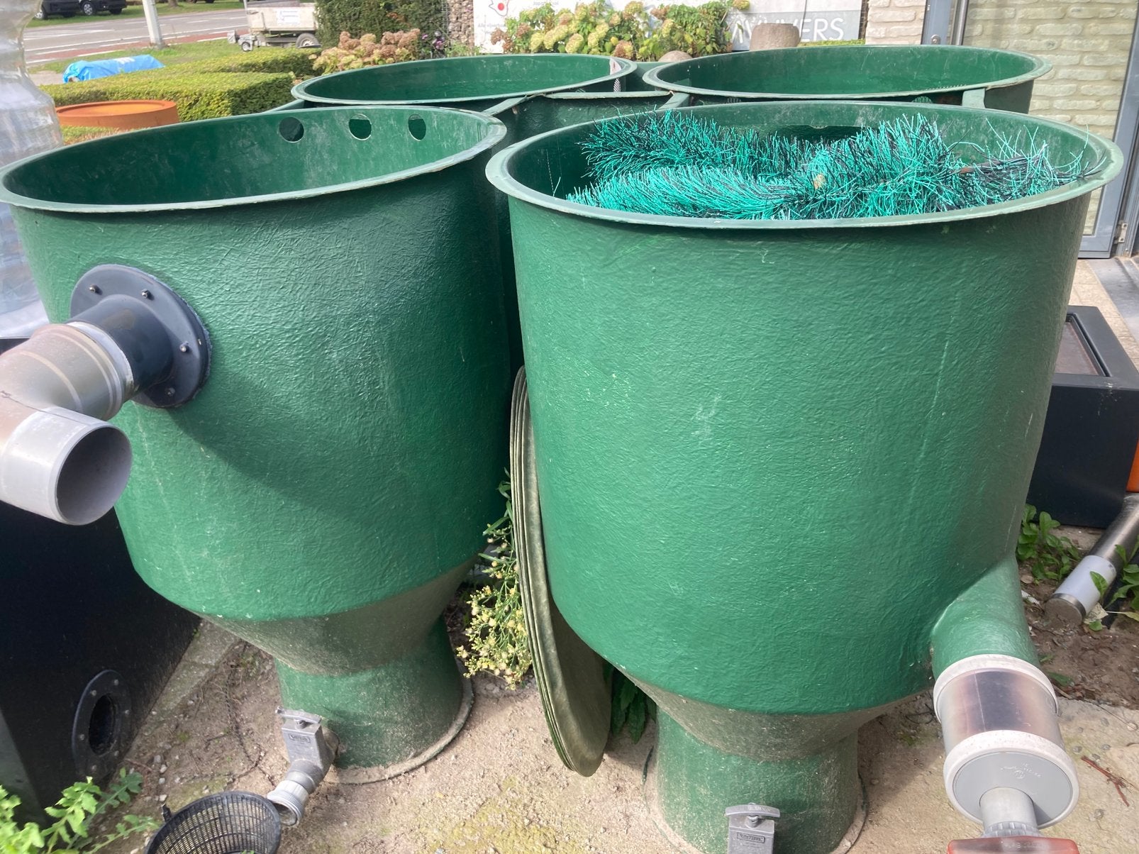 Polyester klaverbladfilter voor grote vijver, Tuin en Terras, Ophalen, Gebruikt, Vijverfilter