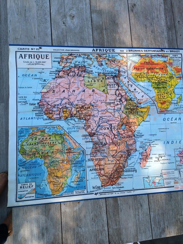 Carte scolaire Hatier Afrique, Enlèvement