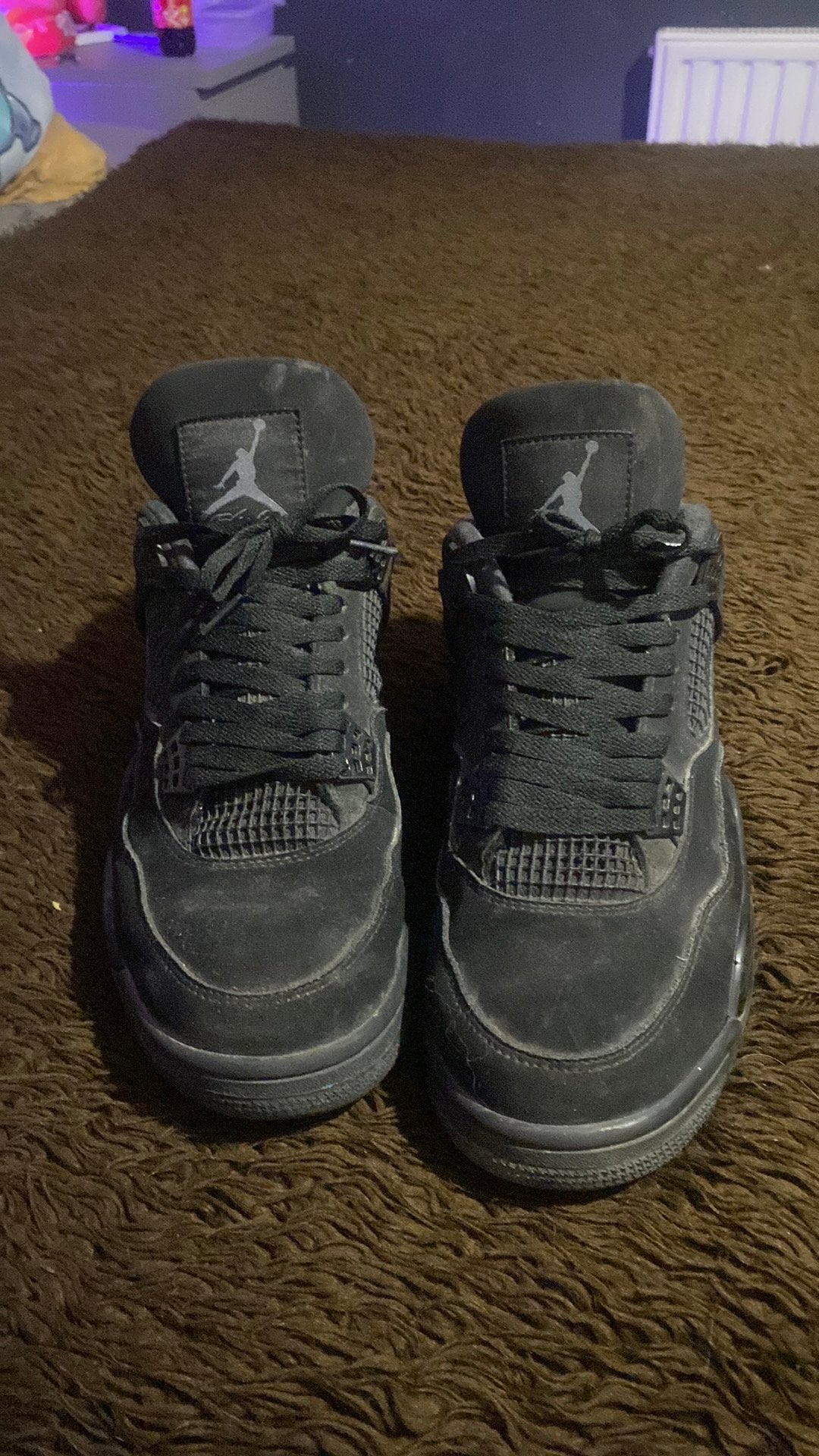 Jordan 4 black cats retro maat 46, Kleding | Heren, Ophalen, Zo goed als nieuw