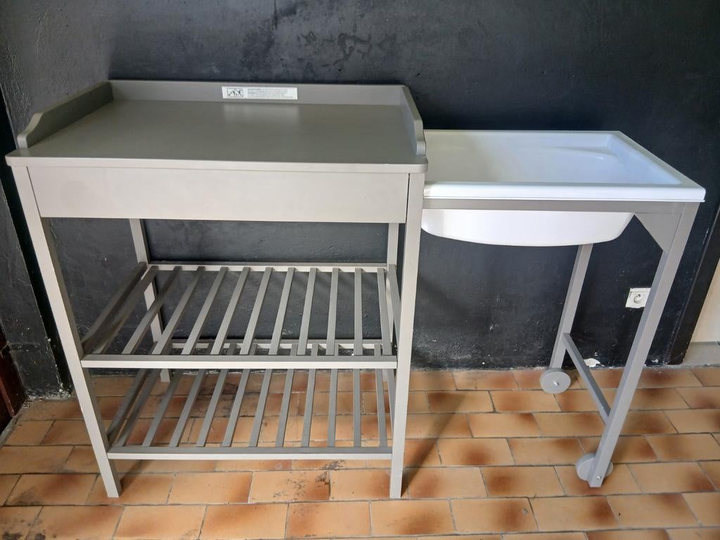 Verschoningstafel met uitschuifbare badje voor baby, Enlèvement