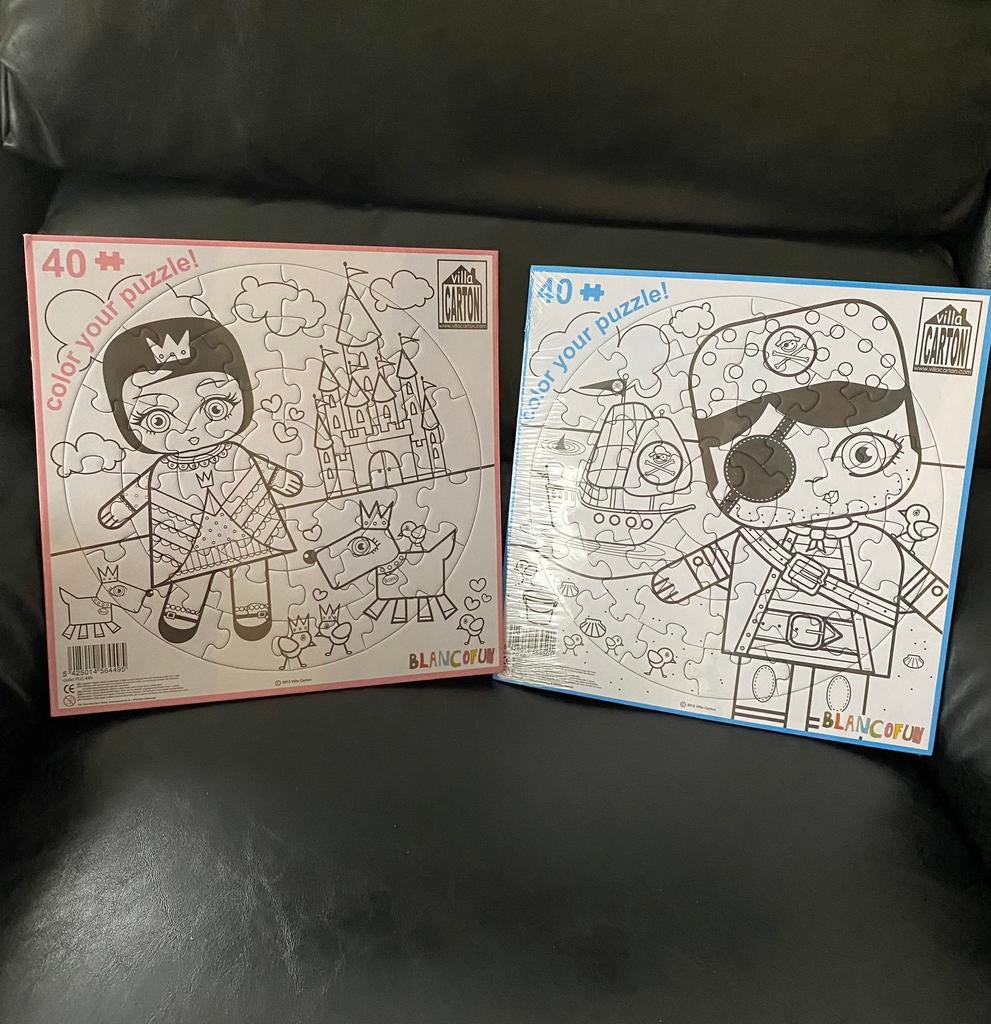 2.  Inkleurpuzzels.  NIEUW !!! In gesloten verpakking.  🍄, Enlèvement ou Envoi, Neuf