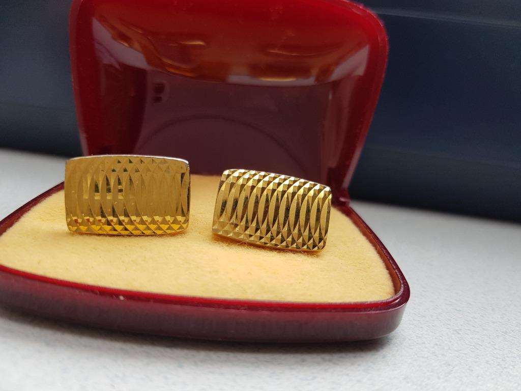 vergulde manchetknopen, Ophalen of Verzenden, Zo goed als nieuw, Overige materialen, Verguld