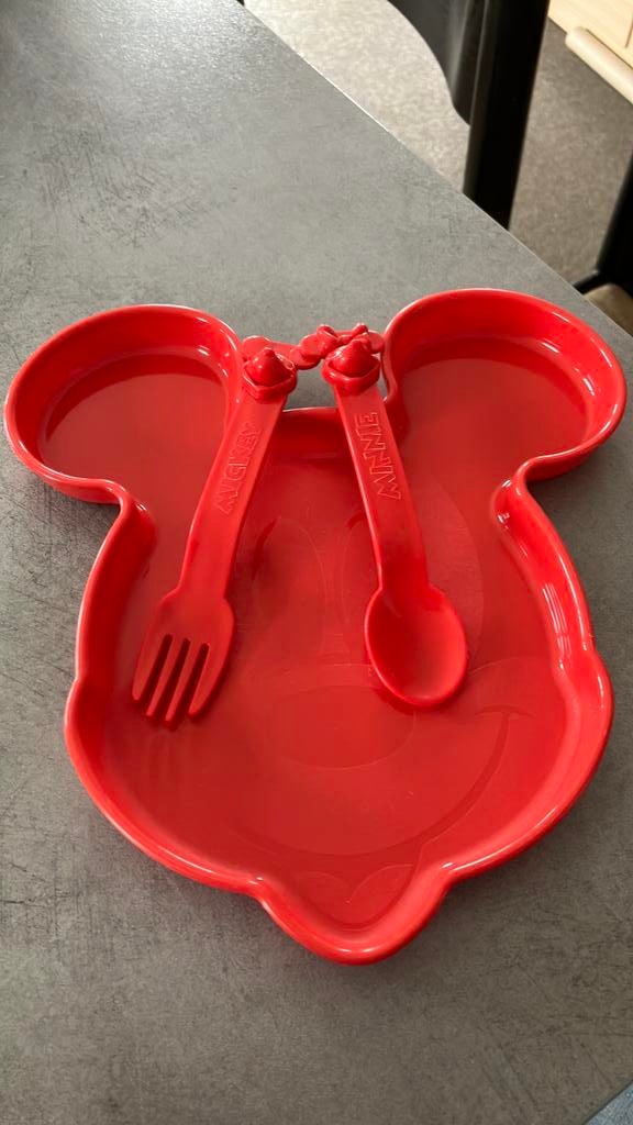 Bord en bestek tupperware, Ophalen, Gebruikt
