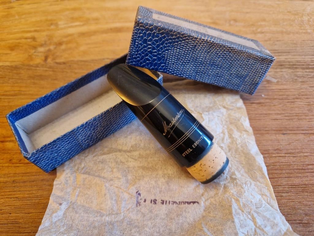 Vintage mondstuk Klarinet S1 Mastertone Steel Ebonite nr3, Muziek en Instrumenten, Ophalen of Verzenden