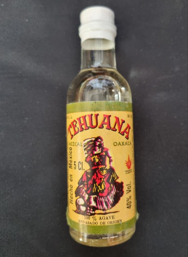 Mignonette alcool bouteille avec insect dedans MEZCAL 5cl, Collections, Enlèvement ou Envoi, Comme neuf