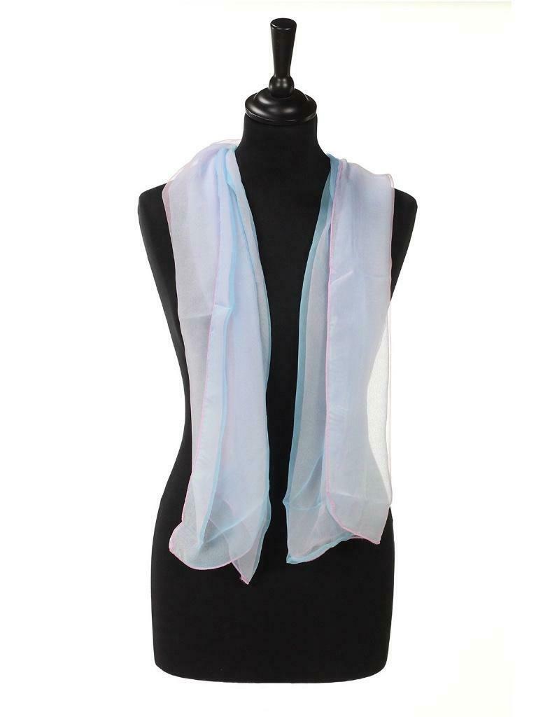 Étole en soie, bleue et rose pâle, Kleding | Dames, Ophalen, Zo goed als nieuw, Accessoires