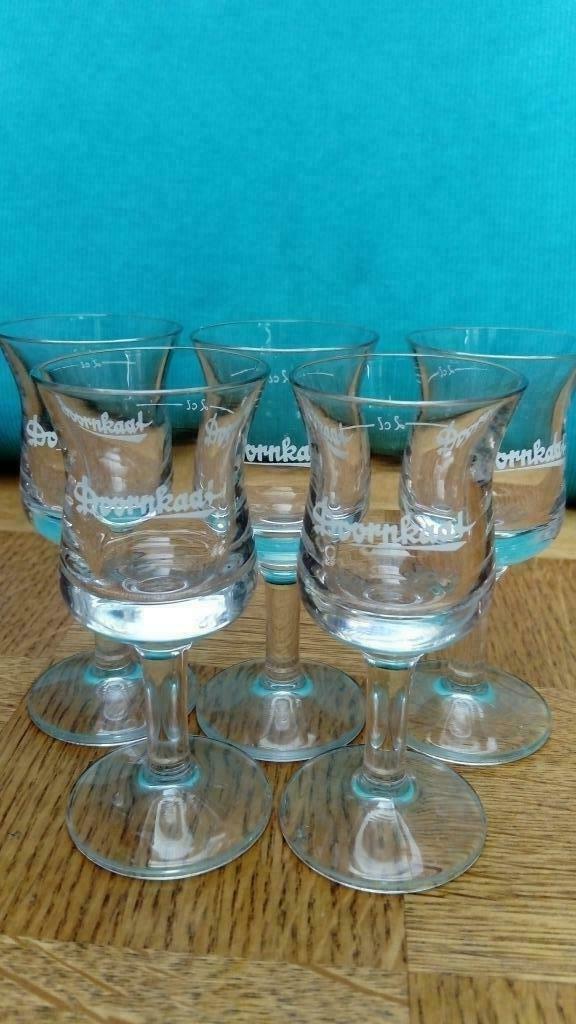 DOORNKAAT verres à liqueur 5 pièces, Enlèvement ou Envoi, Comme neuf, Verres et Verres à shot