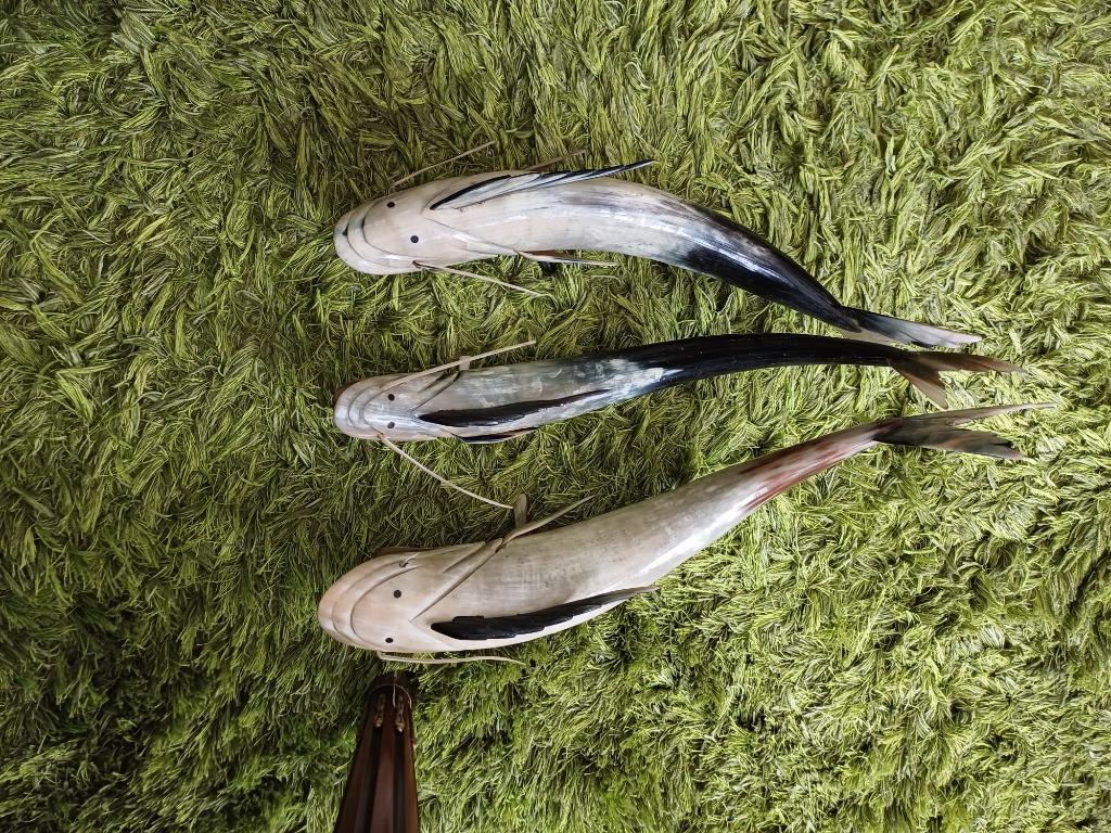 Vintage Vissen uit hoorn, Ophalen of Verzenden