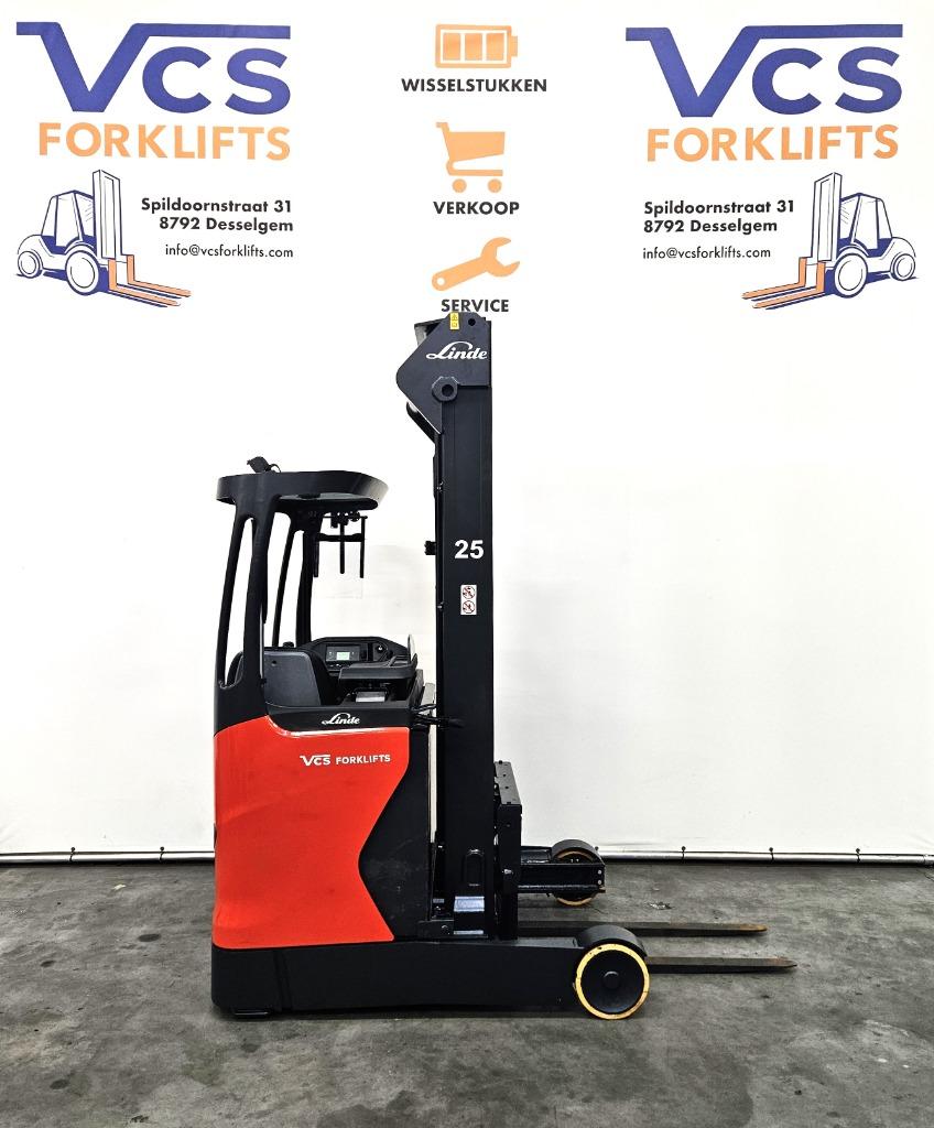 reachtruck linde R14 evo 6.6M hefhoogte/weinig uren/GARANTIE, Enlèvement, Chariot élévateur pour allées étroites