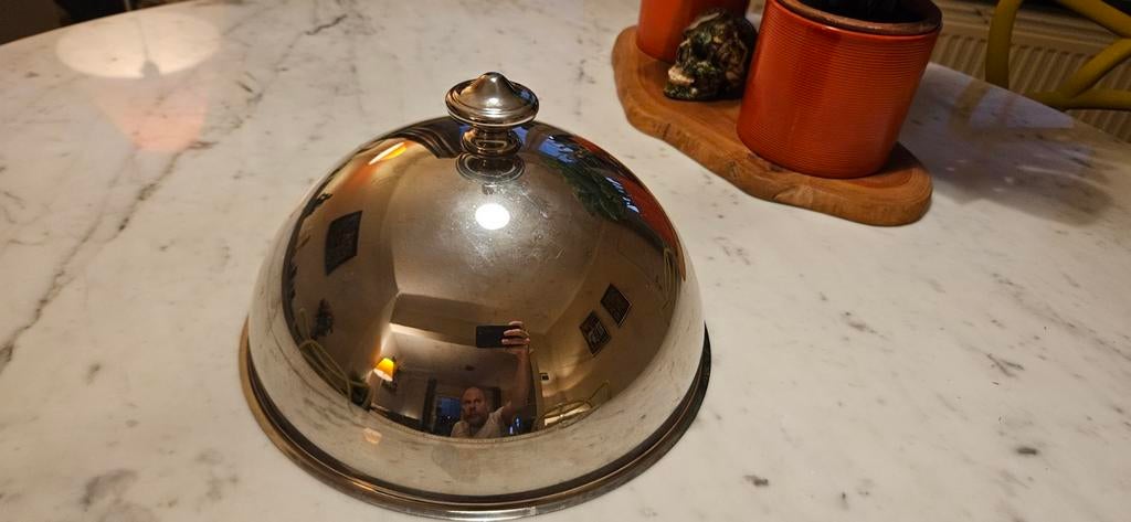 Serve clock cloche de service, Enlèvement ou Envoi, Comme neuf, Inox