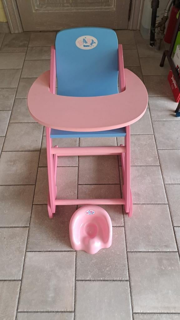Hoge poppenstoel  (Babyborn), Ophalen, Zo goed als nieuw