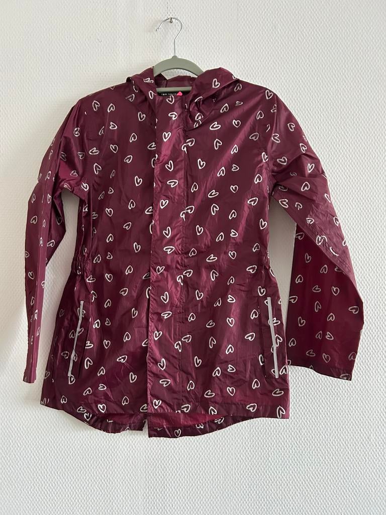 Bordeaux regenjas HEMA maat 146/152, Meisje, Ophalen of Verzenden, Zo goed als nieuw, Hema