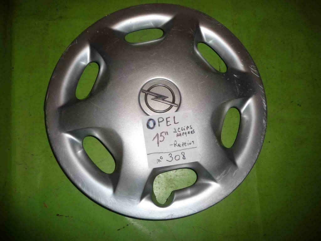 enjoliveur Opel 15" ( n°308)1pc et 16''(n°309) 1 pc, 15 pouces, Enlèvement ou Envoi, Utilisé, Jante(s)